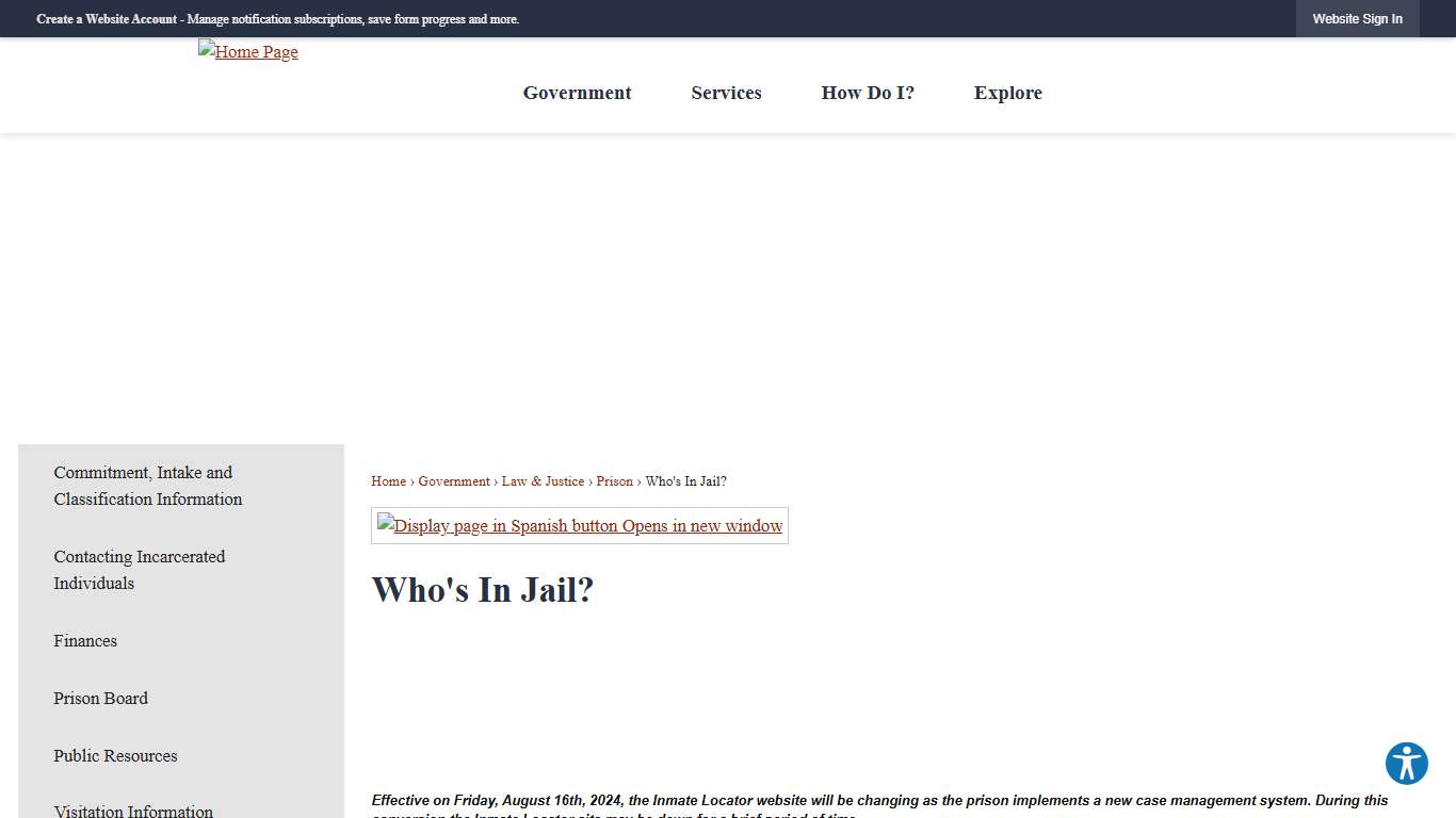 Who's In Jail? | Lancaster County, PA - Official Website